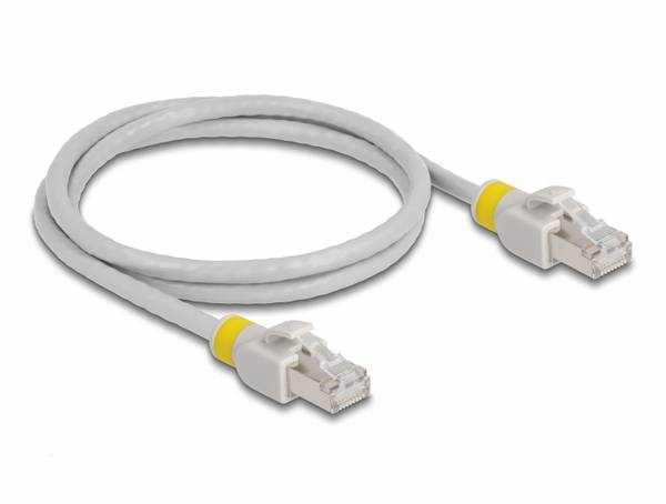 Delock 80118 RJ45 síťové kabely, propojovací kabely CAT 6A S/FTP 1.00 m šedá stíněný 1 ks
