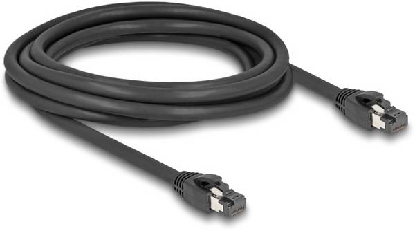 Delock 80235 RJ45 síťové kabely, propojovací kabely CAT 8.1 S/FTP 3.00 m černá 1 ks