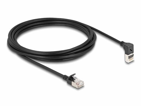 Delock 80289 RJ45 síťové kabely, propojovací kabely CAT 6A S/FTP 3.00 m černá 1 ks
