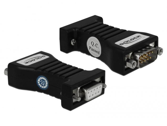 Delock 62919 1 + 1 port konvertor [1x sériový (9 pinů) - 1x sériový (9 pinů)]-2