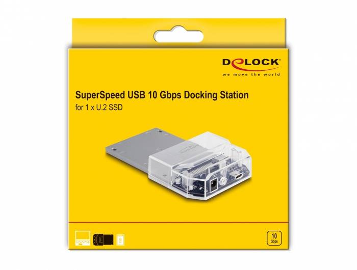 Delock 63368 USB-C™ (USB 3.2 Gen 2) U.2 dokovací stanice pro pevný disk-7