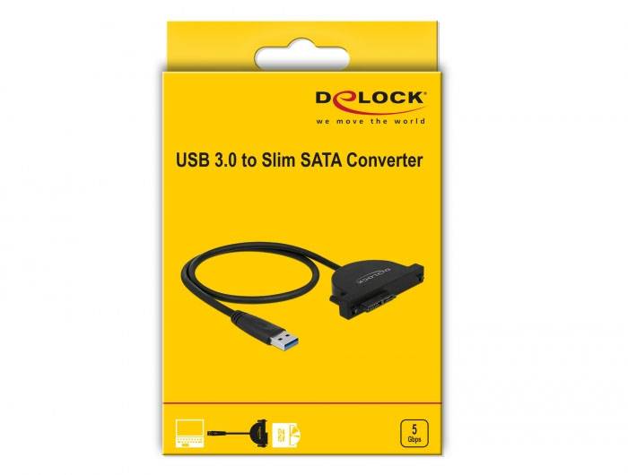 Delock 64048 adaptér rozhraní [1x USB 3.0 - 1x Slim SATA]-3