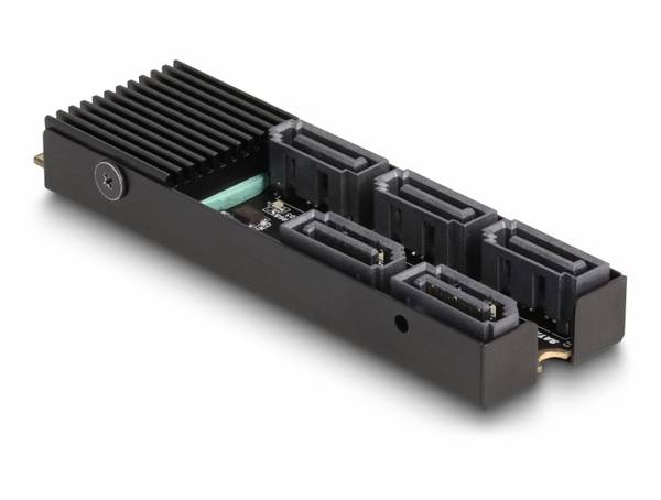 Delock 64051 adaptér rozhraní [1x M2 - 5x SATA]