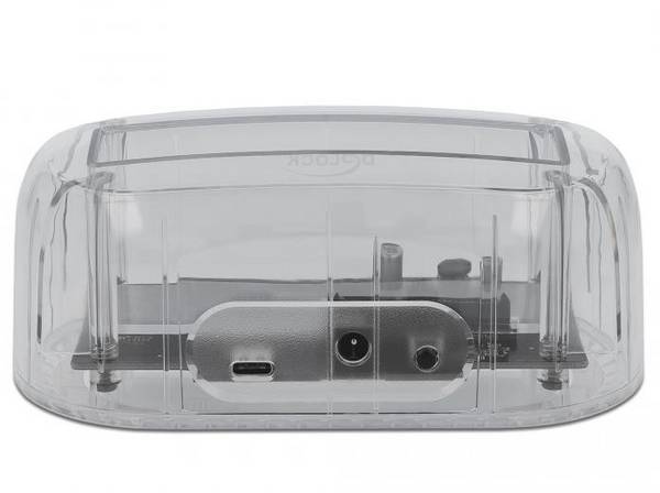 Delock 64089 USB-C®, SATA, DC zásuvka 3,5 mm   dokovací stanice pro pevný disk  s USB hubem