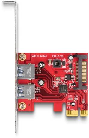 Delock 90155 karta PCI-Express USB 3.2 (Gen 1x1) PCIe-3