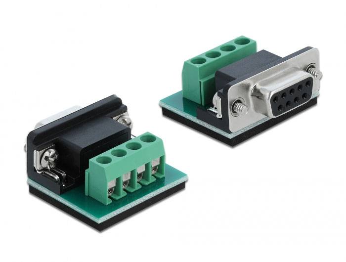Delock 64140 1 + 1 port konvertor [1x sériový (9 pinů) - 1x sériový (9 pinů)]-3