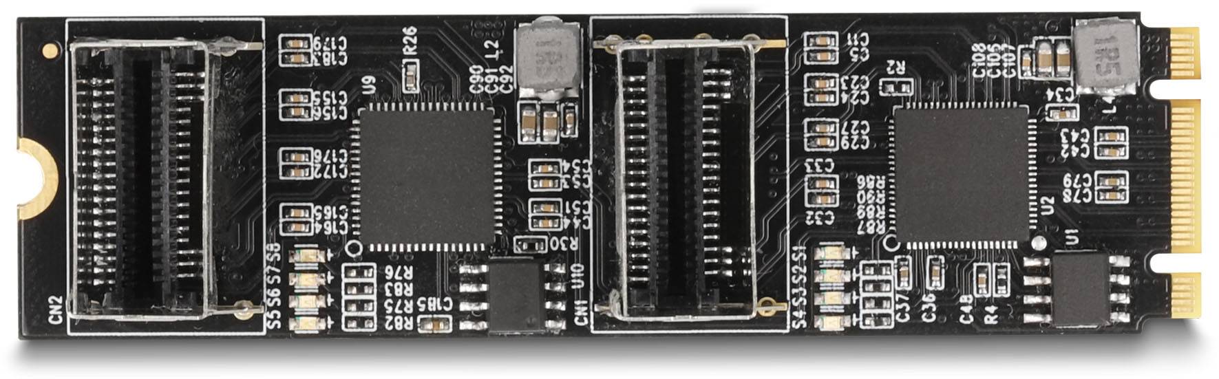 Delock 64211 adaptér rozhraní [1x M2 - 8x SATA]-3