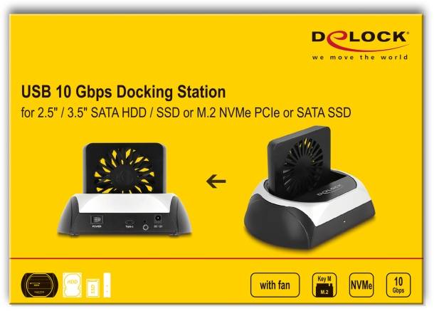 Delock 64280 dokovací stanice pro pevný disk-4