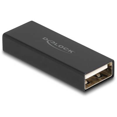 Černý USB-C adaptér od Delocku v obdélníkovém tvaru.