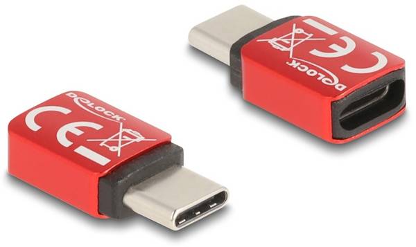 Delock USB 2.0 adaptér [1x USB-C® zástrčka - 1x USB-C® zásuvka] 60689 0 mm záslepka USB portu