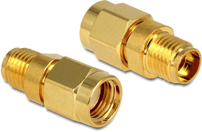 Delock 88728 88728 HF adaptér Zástrčka RPSMA - SMA zásuvka 0 mm 1 ks-0