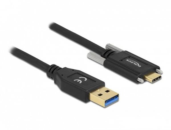 Delock USB kabel  USB 3.2 Gen2 USB-A zástrčka, USB-C ® zástrčka 0.50 m černá  84007