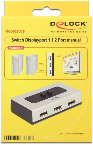 Delock 87668 DisplayPort přepínač UHD 7680 x 4320 Pixel-2