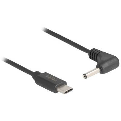 USB-C na DC adaptérový kabel s pravoúhlou zástrčkou, vhodný pro připojení zařízení s různými napájecími konektory.