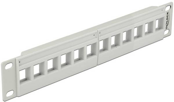 Delock 43309  patch panel 254 mm (10") Kabel 1 U šedá