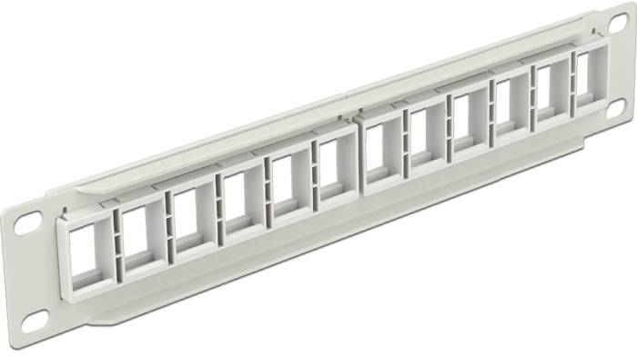 Delock 43309 patch panel 254 mm (10") Kabel 1 U šedá-2