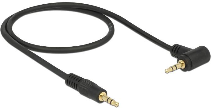 Delock 83754 jack audio kabel [1x jack zástrčka 3,5 mm - 1x jack zástrčka 3,5 mm] 1 m černá-2