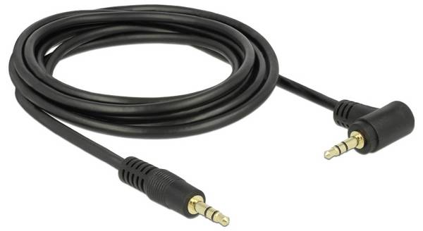 Delock 83758 Spojka audio propojovací kabel [1x jack zástrčka 3,5 mm - 1x jack zástrčka 3,5 mm] 3 m černá