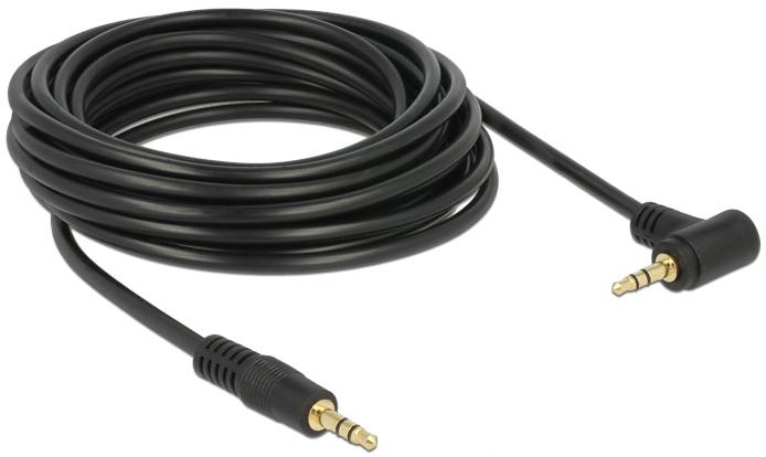 Delock 83760 jack audio kabel [1x jack zástrčka 3,5 mm - 1x jack zástrčka 3,5 mm] 5 m černá-2