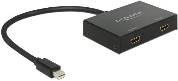 Delock 87696  DisplayPort rozbočovač   černá