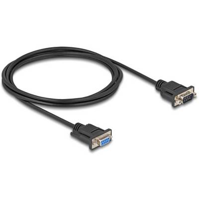 Černý VGA kabel se dvěma připojovacími konektory, používaný pro připojení video zařízení k monitorům nebo projektorům.