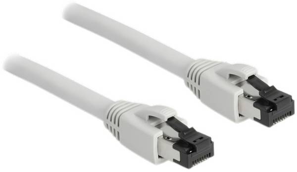 Delock 80564 RJ45 síťové kabely, propojovací kabely CAT 8.1  S/FTP 10.00 m šedá bez halogenů 1 ks