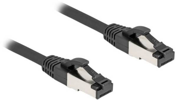 Delock 80575 RJ45 síťové kabely, propojovací kabely CAT 8.1  S/FTP 10.00 m černá bez halogenů, stíněný 1 ks
