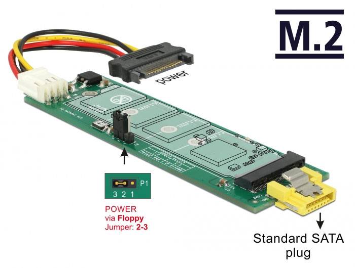 Delock 63917 adaptér rozhraní [1x SATA - 1x M2]-6