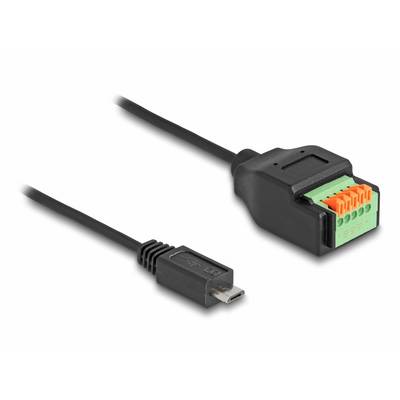 Kabel s USB připojením a vícebarevnou zástrčkou; vhodný pro přenos dat nebo napájení.