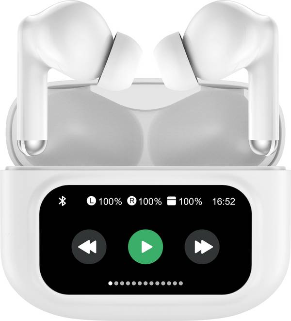 Denver TWD-305  špuntová sluchátka (In Ear) Bluetooth®  bílá Potlačení hluku Nabíjecí pouzdro mobil