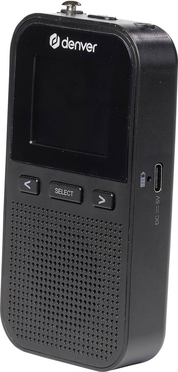 Denver DAH-126MK2 111111300020 kapesní rádio, DAB, FM, černá