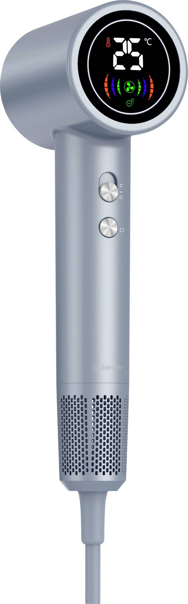 Denver HDD-1400S Silver fén na vlasy stříbrná