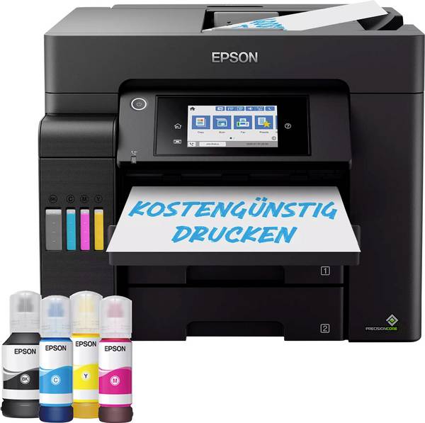 Epson EcoTank ET-5805 multifunkční tiskárna inkoustová barevná  A4 tiskárna, skener, kopírka, fax Tintentank systém, USB, Wi-Fi