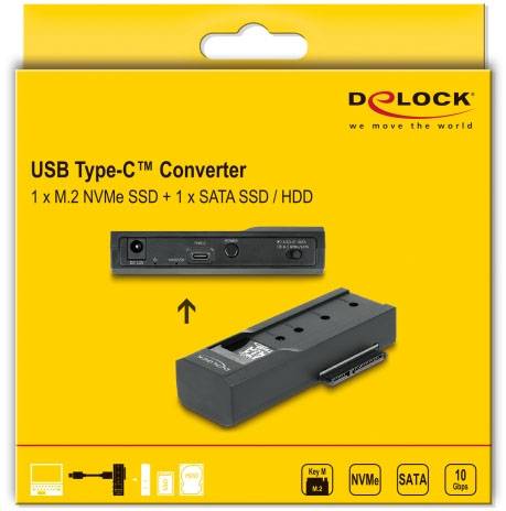 Delock 64253 USB-C® 3.1 Gen2 karta rozhraní [1x USB-C® zásuvka - 1x M.2 Key M zásuvka, SATA 6 Gb/s]-5