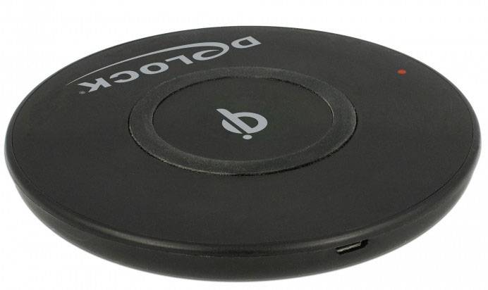 Delock bezdrátová indukční nabíječka 10 W 65917 65917 Výstup micro USB zásuvka černá-3