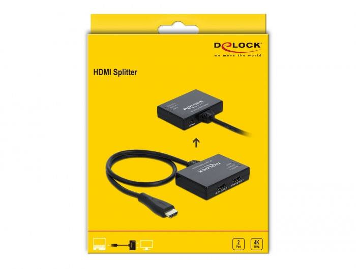 Delock 87747 HDMI rozbočovač LED ukazatel černá-3