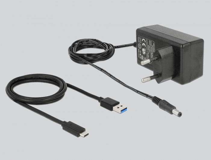 Delock 64053 USB Hub 4 porty USB-A USB 3.1 Gen2 10 GBit/s s konektorem USB C černá 64053-4