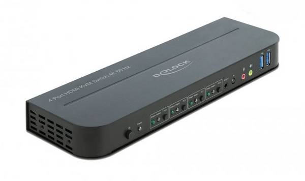 Delock 11483  HDMI přepínač HDMI klávesnice, myš, ovládání gesty, dálkové ovládání 3840 x 2160 Pixel