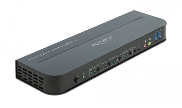 Delock 11483 HDMI přepínač HDMI klávesnice, myš, ovládání gesty, dálkové ovládání 3840 x 2160 Pixel-1