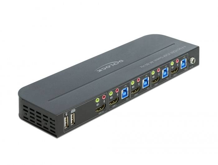Delock 11483 HDMI přepínač HDMI klávesnice, myš, ovládání gesty, dálkové ovládání 3840 x 2160 Pixel-2