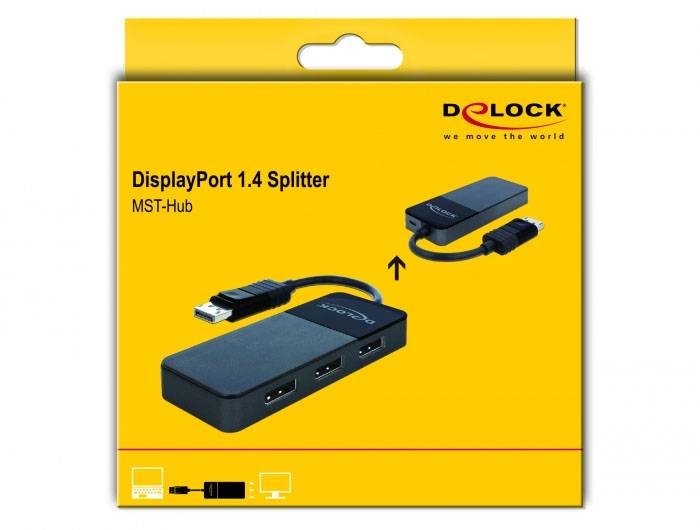 Delock 87737 DisplayPort rozbočovač černá-5