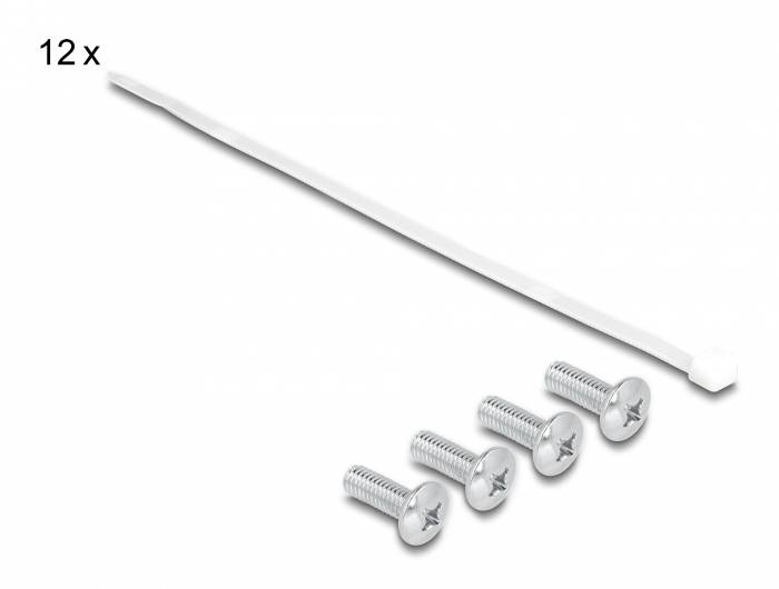Delock 66874 patch panel 254 mm (10") 1 U černá-4