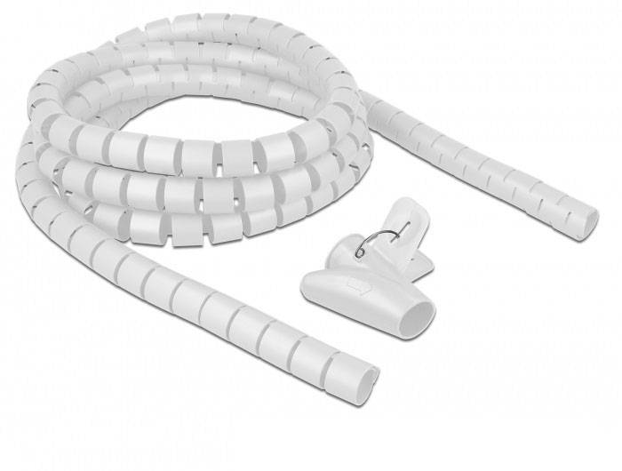 Delock spirálová hadice polyetylén bílá (Ø x v) 20 mm x 2.5 m 1 ks 18840-0