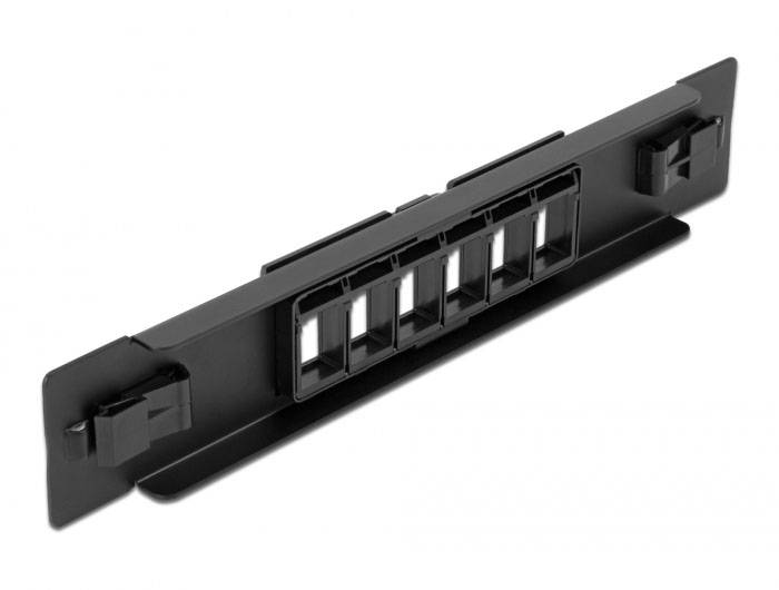 Delock 66819 patch panel 254 mm (10") 1 U černá neosazený-2