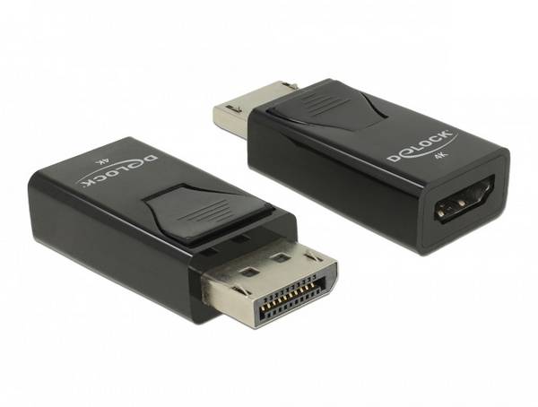 Delock 66234 DisplayPort / HDMI adaptér [1x zástrčka DisplayPort - 1x HDMI zásuvka] černá  0.00 m
