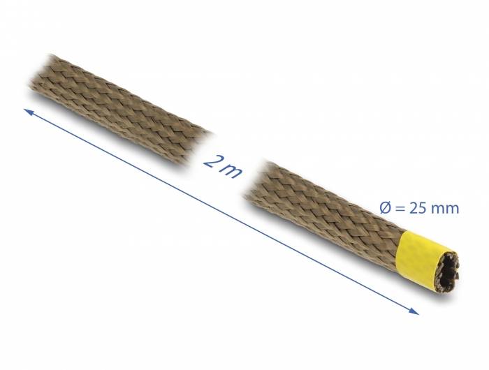 Delock 20889 20889 ochranný oplet hnědá čedič 2 m 18 do 33 mm 1 ks-2