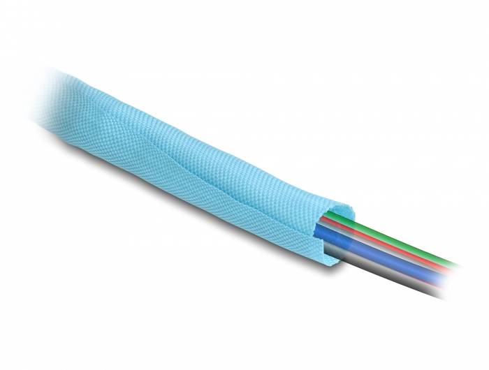 Delock hadice kabelového svazku polyester modrá (Ø x d) 16 mm x 5 m 1 ks 20881-3