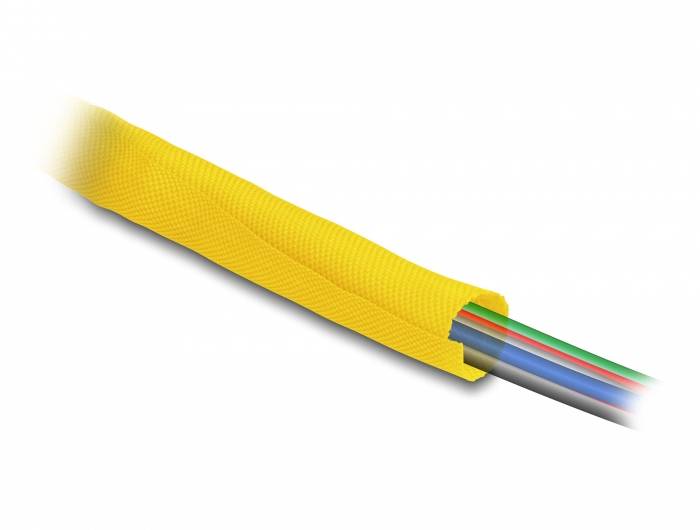 Delock hadice kabelového svazku polyester žlutá flexibilní (Ø x d) 25 mm x 2 m 1 ks 20871-2