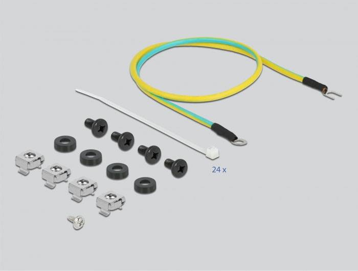 Delock 66865 patch panel 483 mm (19") 1 U černá neosazený-4