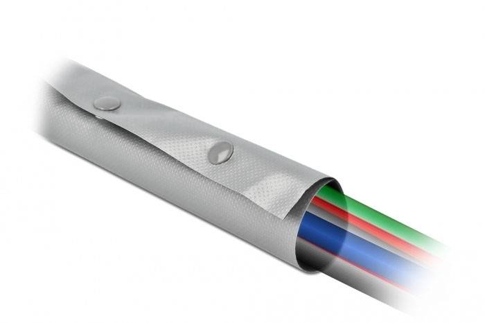 Delock hadice kabelového svazku PVC černá, šedá (Ø x d) 30 mm x 2 m 1 ks 20727-3